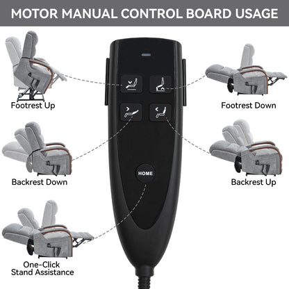 Poltrona reclinabile elettrica Chenille Lift con doppio motore, posizione infinita, fino a 350 libbre, massaggio termico e meccanismo di movimento per impieghi gravosi