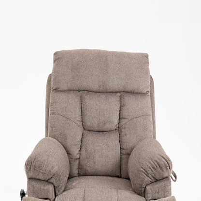 Poltrona reclinabile elettrica con massaggio e calore, poltrona reclinabile con doppio motore, poltrona reclinabile elettrica con tasca portabicchieri, 400 libbre