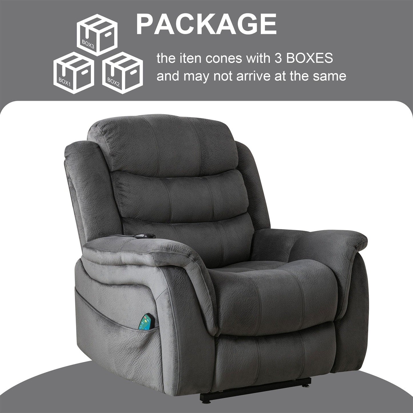 Poltrona reclinabile elettrica per anziani con massaggio e calore