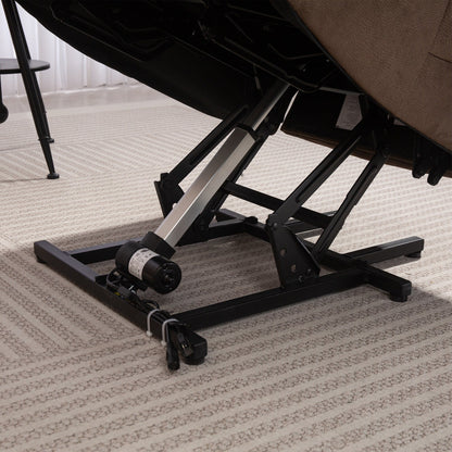 Poltrona reclinabile elettrica per anziani, poltrona reclinabile resistente con meccanismo di movimento di sicurezza e rivestimento confortevole