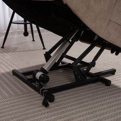 Poltrona reclinabile elettrica per anziani, poltrona reclinabile resistente con meccanismo di movimento di sicurezza e rivestimento confortevole