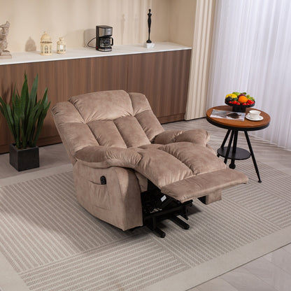Poltrona reclinabile elettrica per anziani, poltrona reclinabile resistente con meccanismo di movimento di sicurezza e rivestimento confortevole