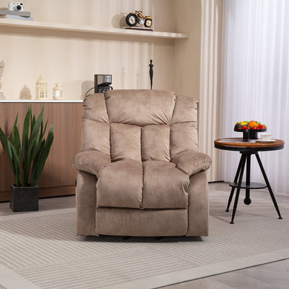 Poltrona reclinabile elettrica per anziani, poltrona reclinabile resistente con meccanismo di movimento di sicurezza e rivestimento confortevole
