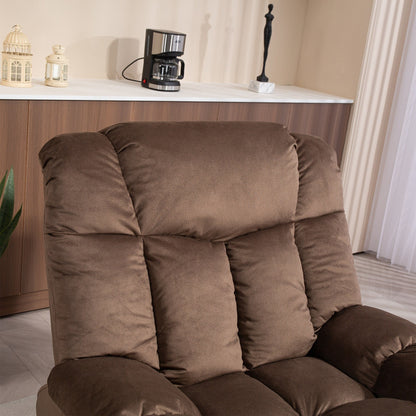 Poltrona reclinabile elettrica per anziani, poltrona reclinabile resistente con meccanismo di movimento di sicurezza e rivestimento confortevole