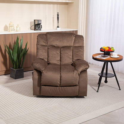 Poltrona reclinabile elettrica per anziani, poltrona reclinabile resistente con meccanismo di movimento di sicurezza e rivestimento confortevole
