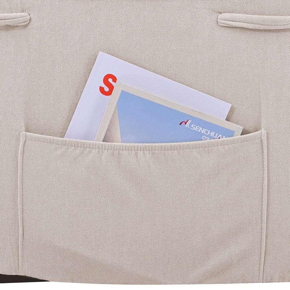 Poltrona reclinabile elettrica con massaggio termico e tasca portaoggetti