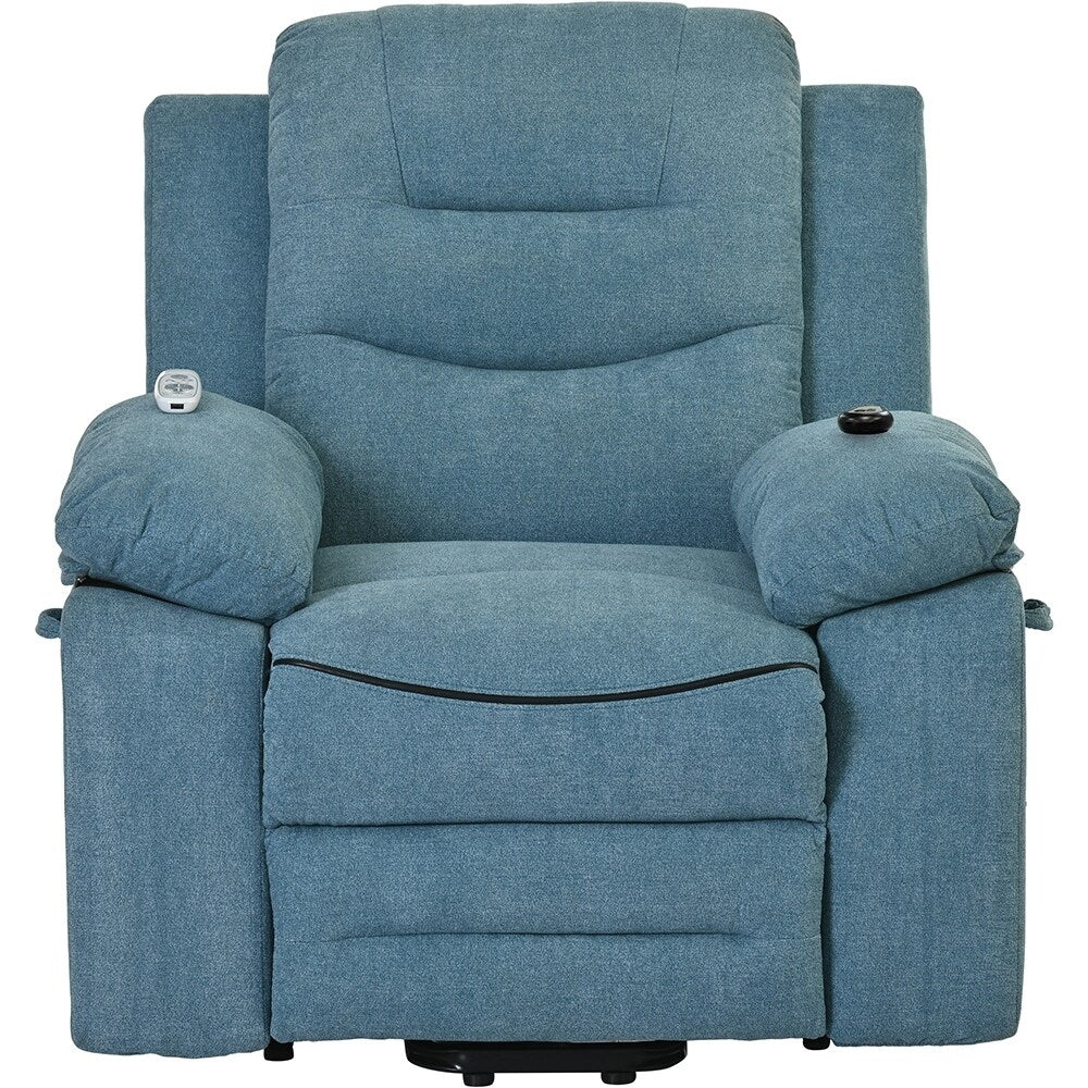 Poltrona reclinabile elettrica con massaggio termico e tasca portaoggetti