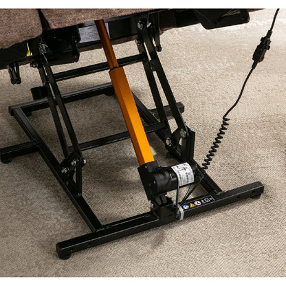 Poltrona reclinabile a dondolo, girevole a 360°, manuale, di grandi dimensioni, per soggiorno