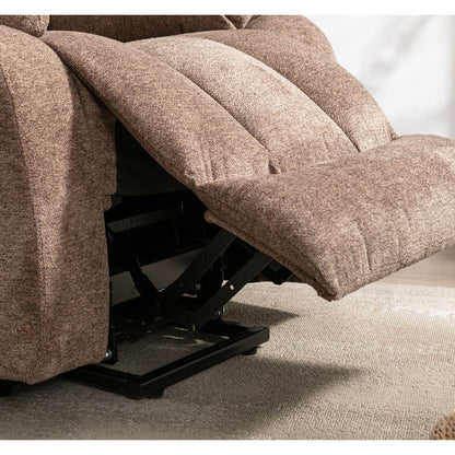 Poltrona reclinabile a dondolo, girevole a 360°, manuale, di grandi dimensioni, per soggiorno