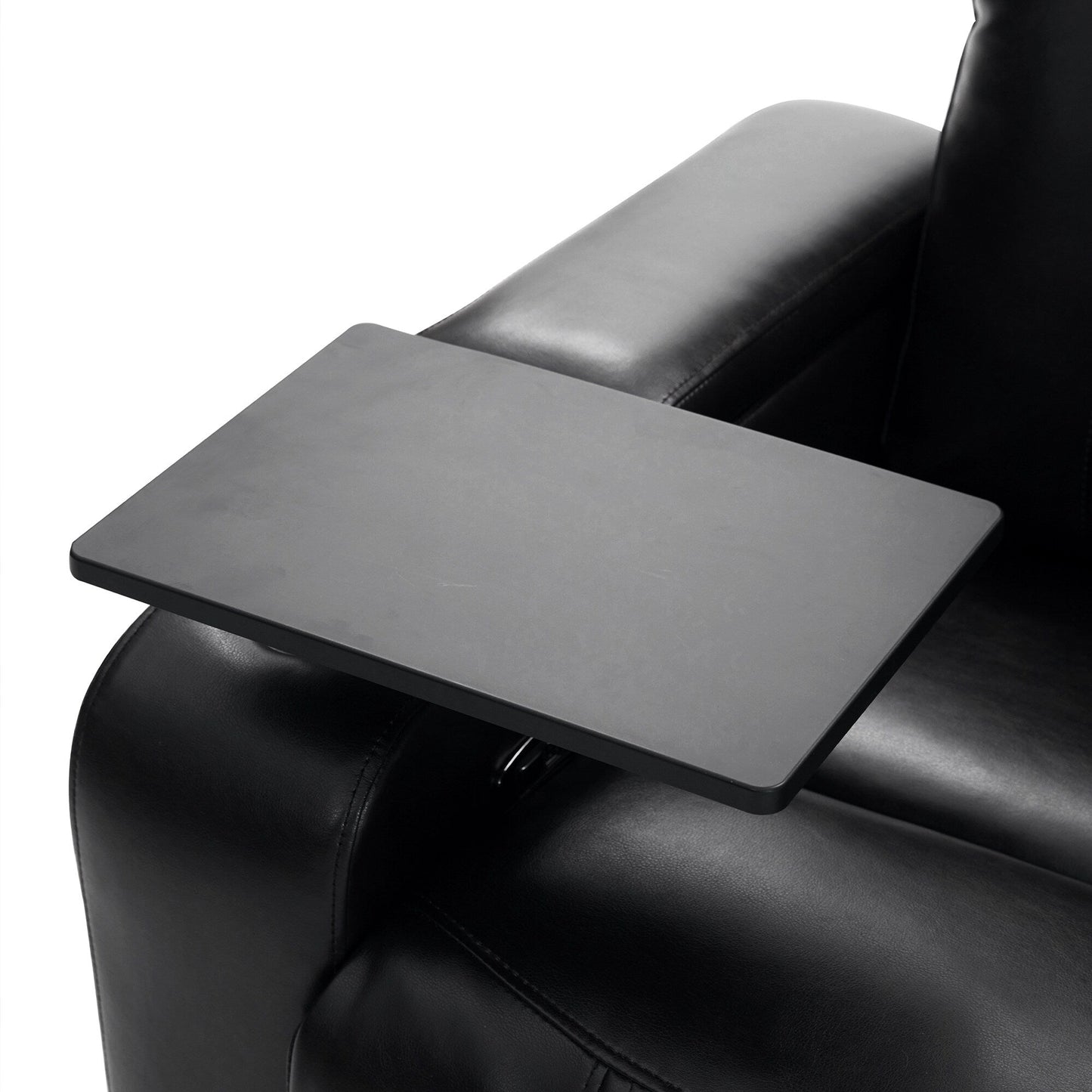 Poltrona reclinabile Nestfair Power Motion con 2 portabicchieri e tavolino girevole a 360°