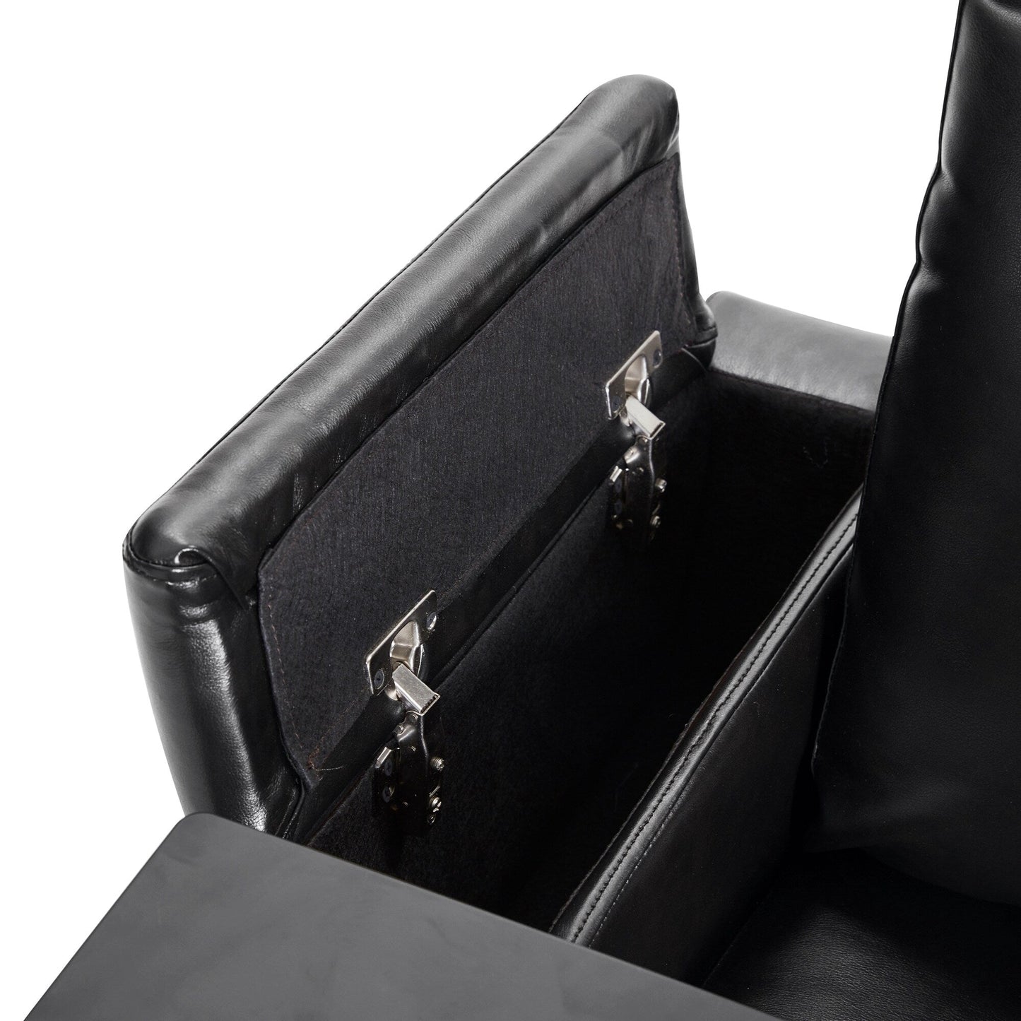 Poltrona reclinabile Nestfair Power Motion con 2 portabicchieri e tavolino girevole a 360°