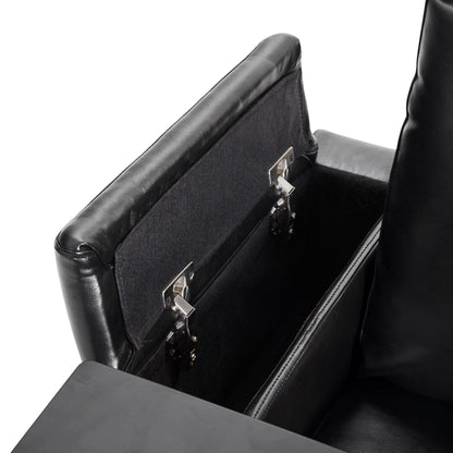 Poltrona reclinabile Nestfair Power Motion con 2 portabicchieri e tavolino girevole a 360°