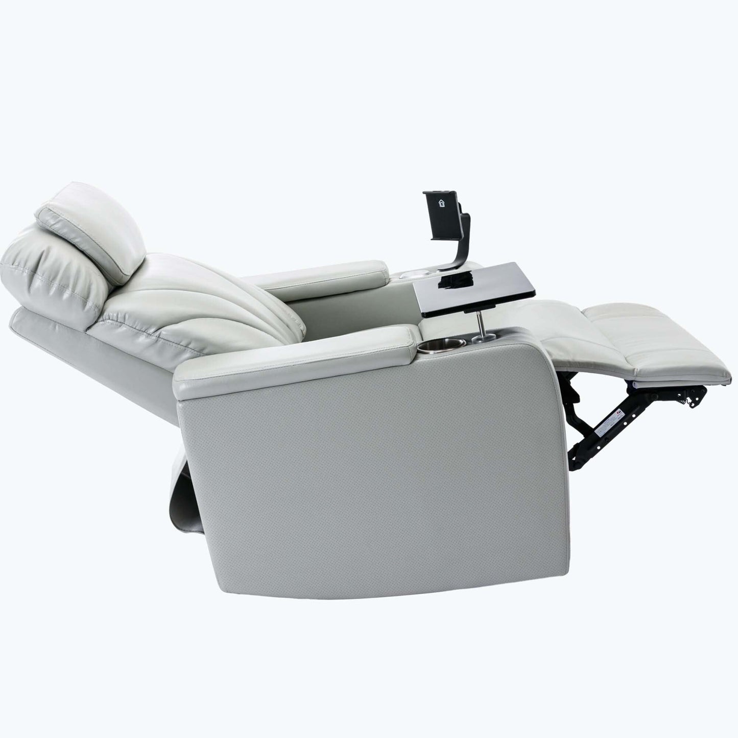 Poltrona reclinabile Power Motion con porta di ricarica USB e bracciolo nascosto, con pratico portabicchieri e stereo
