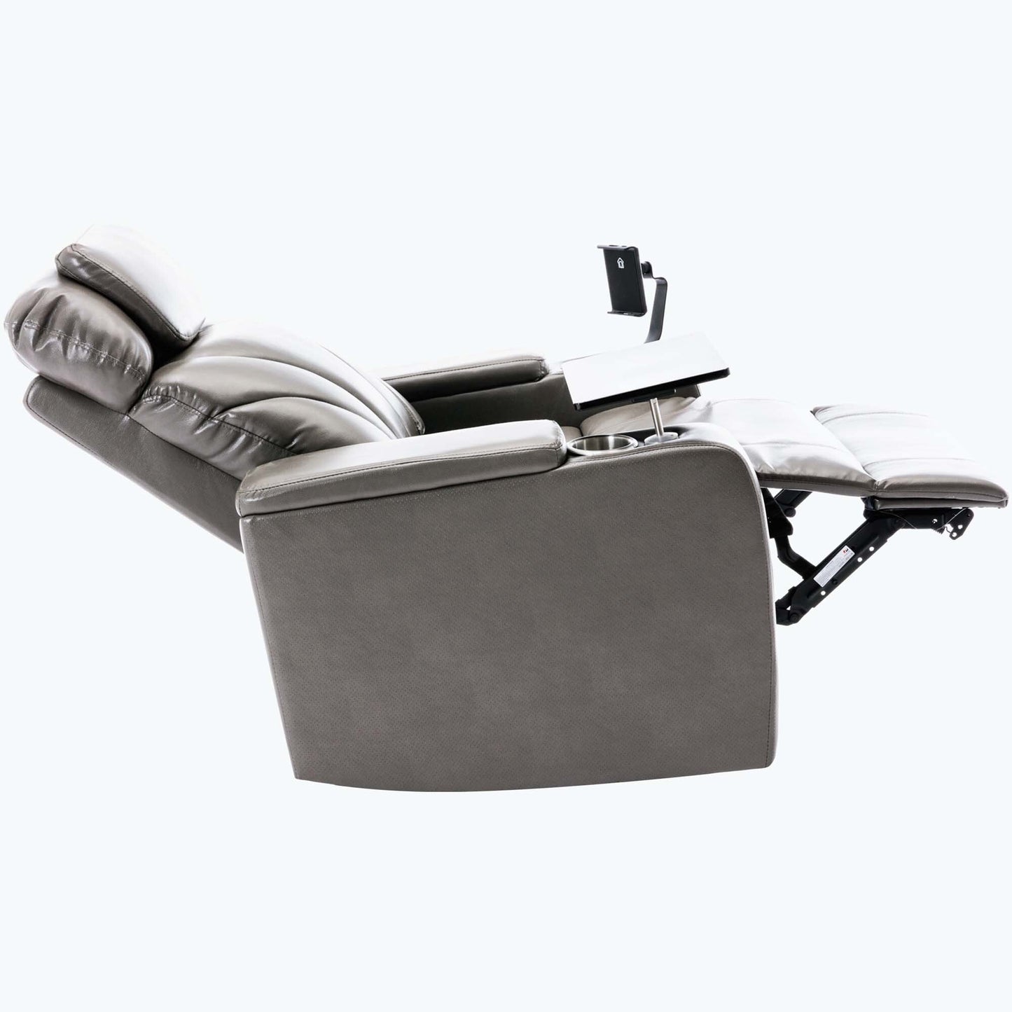 Poltrona reclinabile Power Motion con porta di ricarica USB e bracciolo nascosto, con pratico portabicchieri e stereo