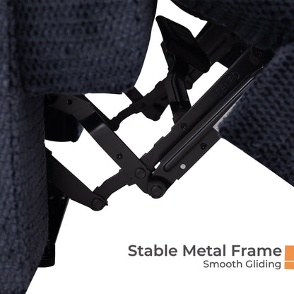 Poltrona reclinabile elettrica di grandi dimensioni, poltrona reclinabile Big Man extra large a gravità zero per soggiorno con porta USB 43L*39W*43H