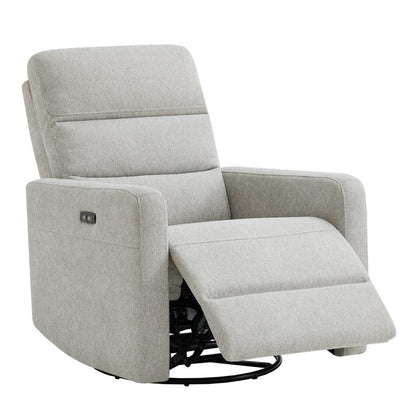 Poltrona reclinabile elettrica Jason con poggiatesta e porte di ricarica USB