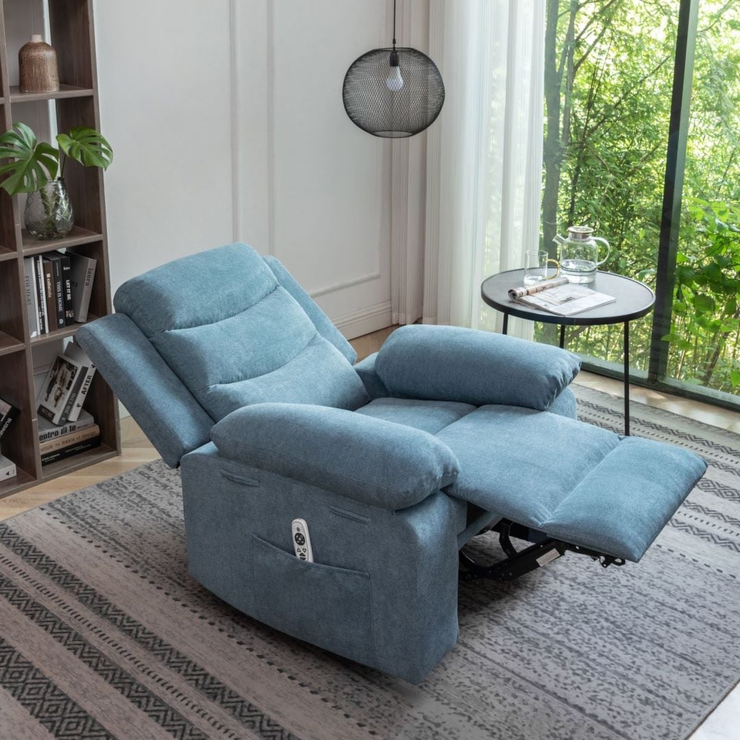 Poltrona reclinabile elettrica con funzione di massaggio regolabile per il soggiorno