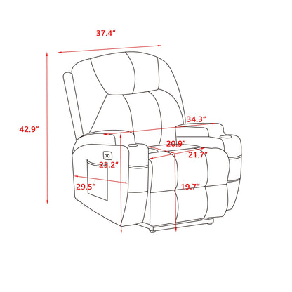Poltrona reclinabile elettrica