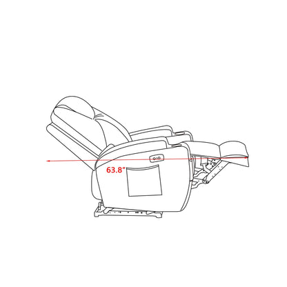 Poltrona reclinabile elettrica