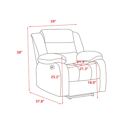 Poltrona reclinabile elettrica