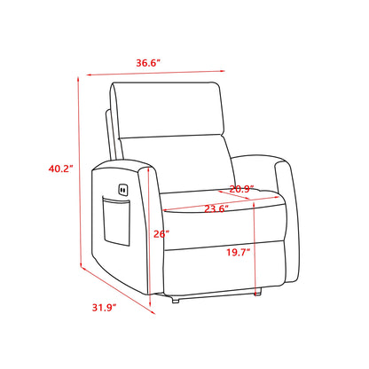 Poltrona reclinabile elettrica