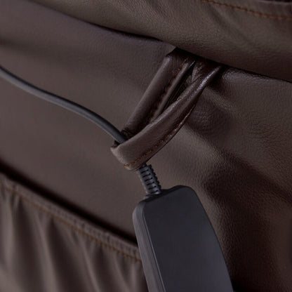 Poltrona reclinabile elettrica con massaggio vibrante e calore, in similpelle, 350 libbre