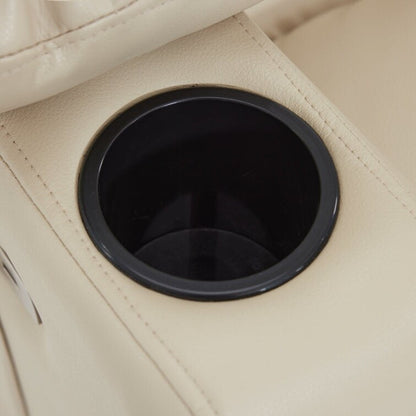 Poltrona reclinabile elettrica con massaggio vibrante e calore, in similpelle, 350 libbre