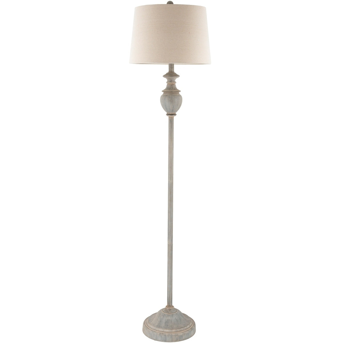 Lampada da terra tradizionale Pragya rifinita a mano - 59H x 15W x 15D