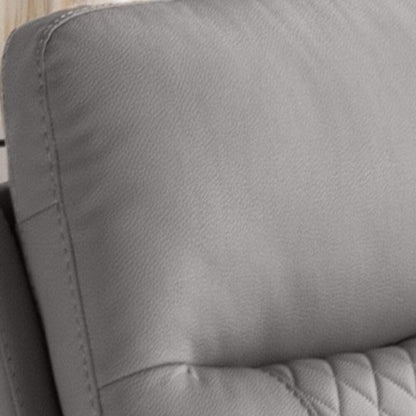 Poltrona reclinabile Premium Comfort con reclinazione manuale, resistente similpelle