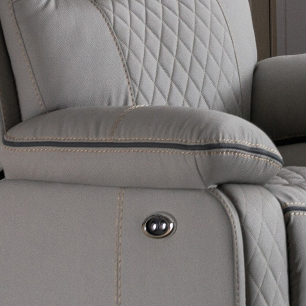 Poltrona reclinabile Premium Comfort con reclinazione manuale, resistente similpelle