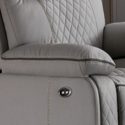 Poltrona reclinabile Premium Comfort con reclinazione manuale, resistente similpelle