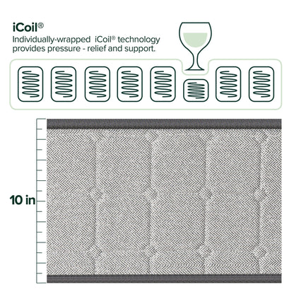 Materasso ibrido Priage by ZINUS Comfort Support Cooling Gel da 10 pollici