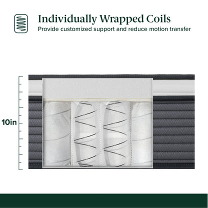 Materasso ibrido a molle insacchettate Priage by ZINUS 10 Support Plus