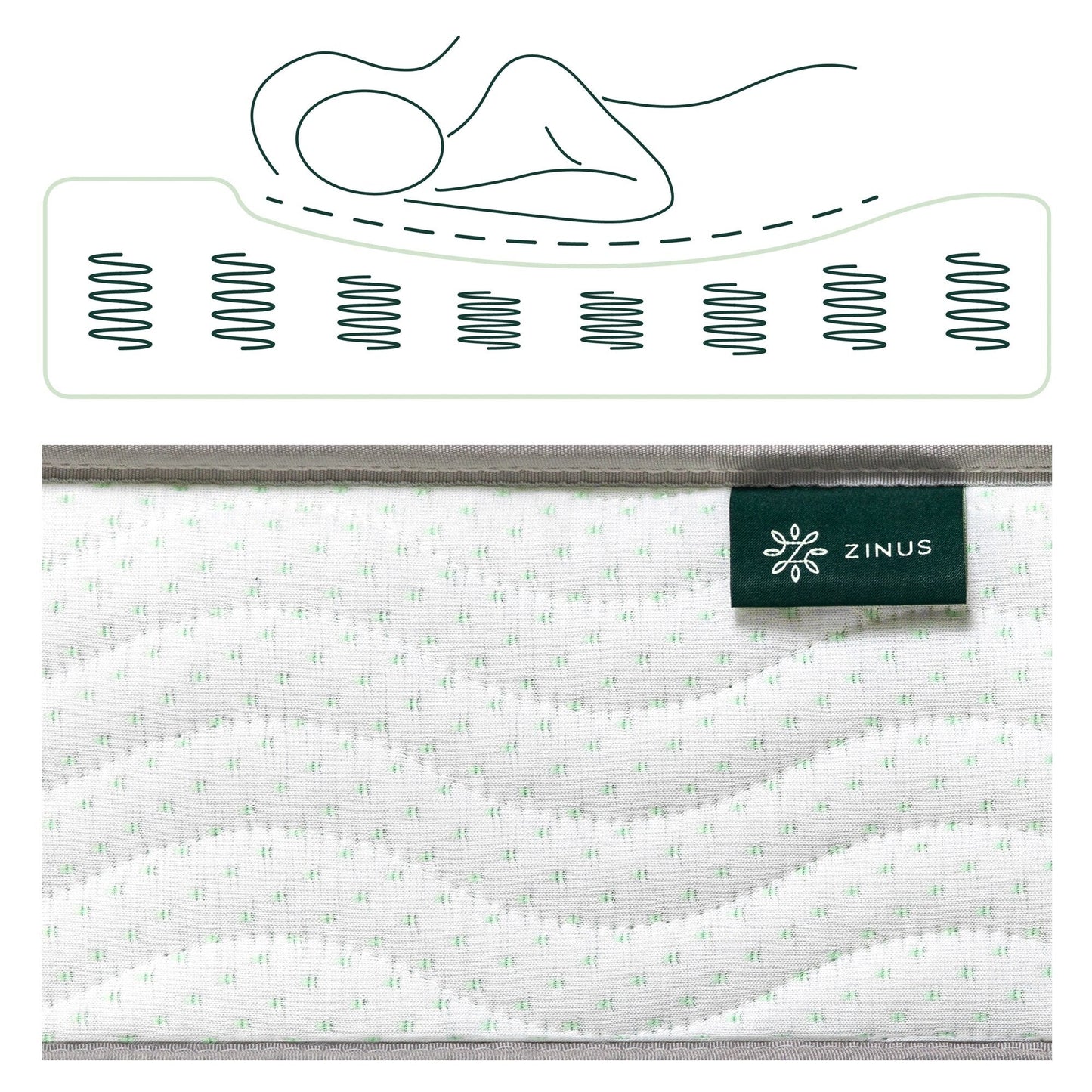 Materasso in schiuma e molle Priage by ZINUS da 6 pollici