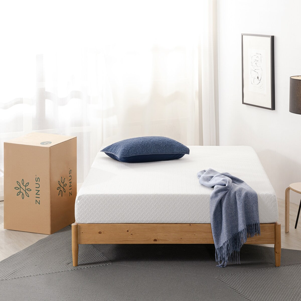 Materasso in memory foam Cool Mate al tè verde Priage by ZINUS da 8 pollici