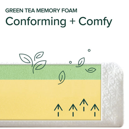 Materasso in memory foam Priage by ZINUS da 8 pollici con elementi al tè verde