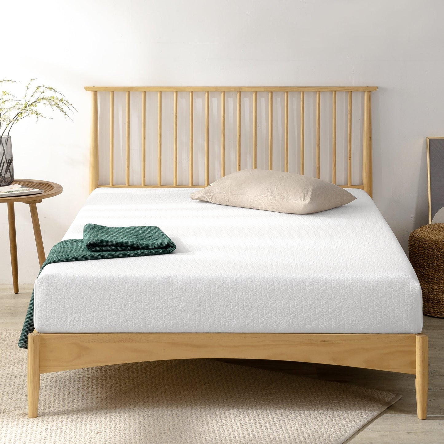 Materasso in memory foam Priage by ZINUS da 8 pollici con elementi al tè verde