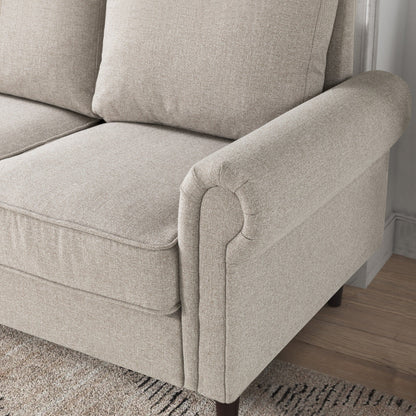 Priage by ZINUS Divano Madison imbottito color beige farina d'avena