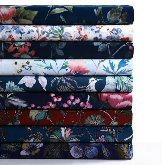 Set copripiumino oversize in velluto stampato