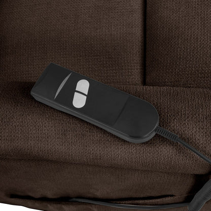 Poltrona reclinabile e sollevabile elettrica Copper Grove Jessie Brown Chenille