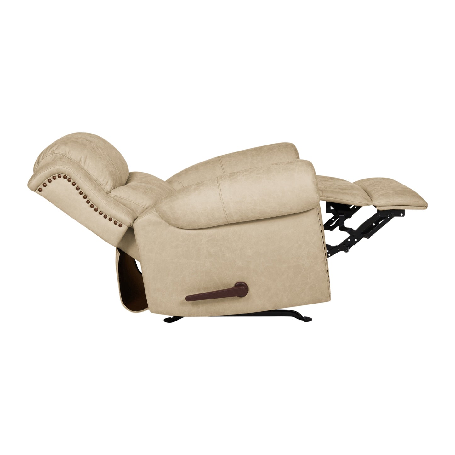 Poltrona reclinabile a dondolo con braccioli arrotolati extra large Copper Grove Dilsen
