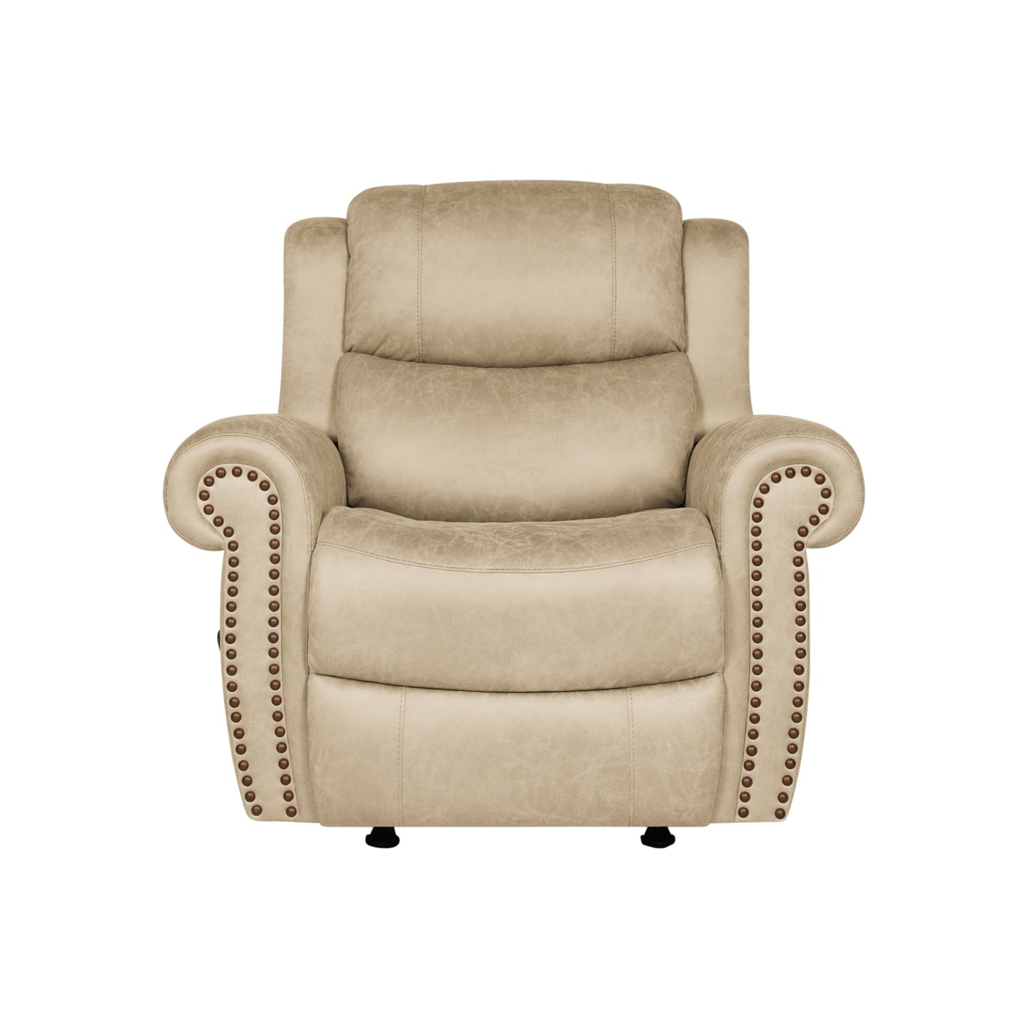 Poltrona reclinabile a dondolo con braccioli arrotolati extra large Copper Grove Dilsen