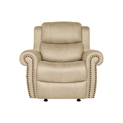 Poltrona reclinabile a dondolo con braccioli arrotolati extra large Copper Grove Dilsen