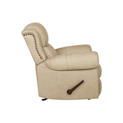 Poltrona reclinabile a dondolo con braccioli arrotolati extra large Copper Grove Dilsen