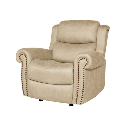 Poltrona reclinabile a dondolo con braccioli arrotolati extra large Copper Grove Dilsen