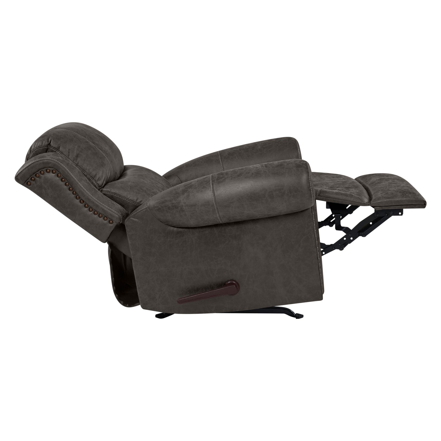 Poltrona reclinabile a dondolo con braccioli arrotolati extra large Copper Grove Dilsen