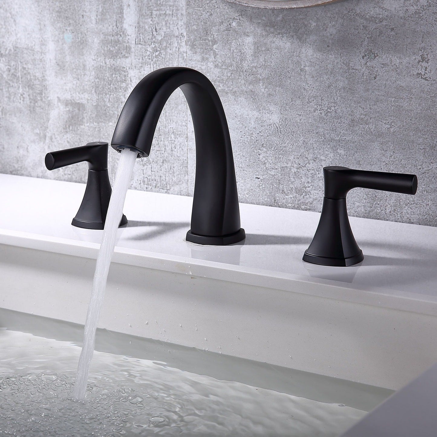 Proox 8 Widespread Bathroom SpotShield Rubinetto per lavabo con gruppo di scarico