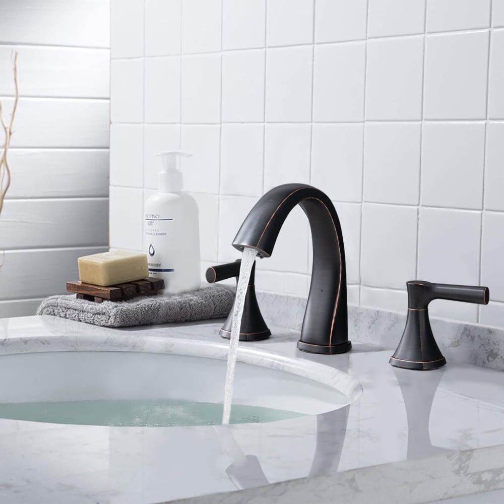 Proox 8 Widespread Bathroom SpotShield Rubinetto per lavabo con gruppo di scarico