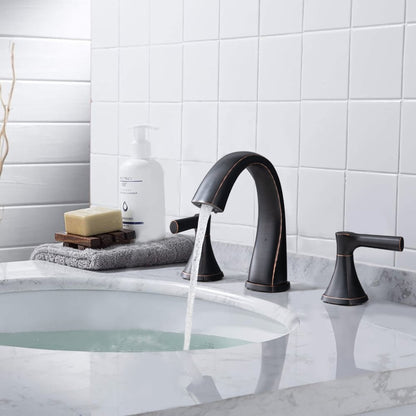 Proox 8 Widespread Bathroom SpotShield Rubinetto per lavabo con gruppo di scarico