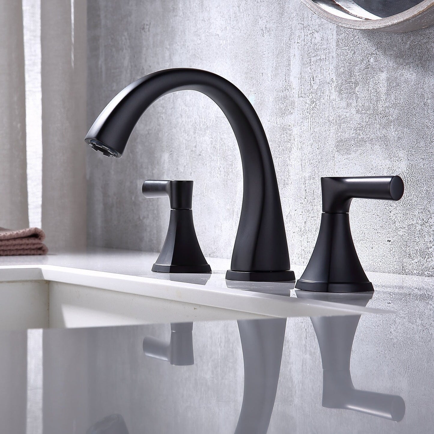 Proox 8 Widespread Bathroom SpotShield Rubinetto per lavabo con gruppo di scarico